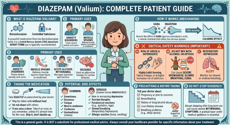 Diazepam (Valium): Complete Patient Guide